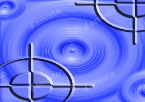 Preview: Blue Abstract Circles