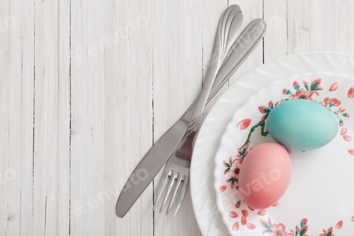Preview: Easter Background With Eggs