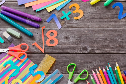 Preview: Back To School Concept On Wooden Background