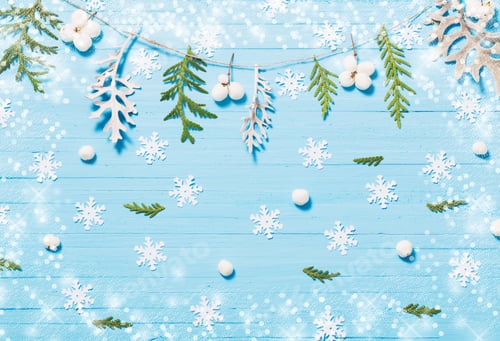 Preview: Beautiful Blue Christmas Background