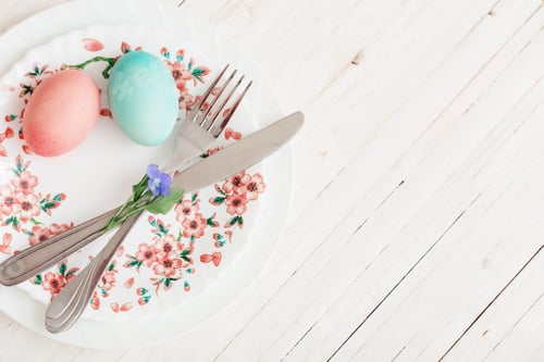 Preview: Easter Background With Eggs