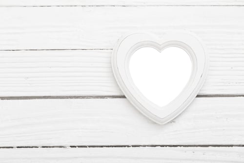 Preview: Old White Wooden Frame On White Wooden Background
