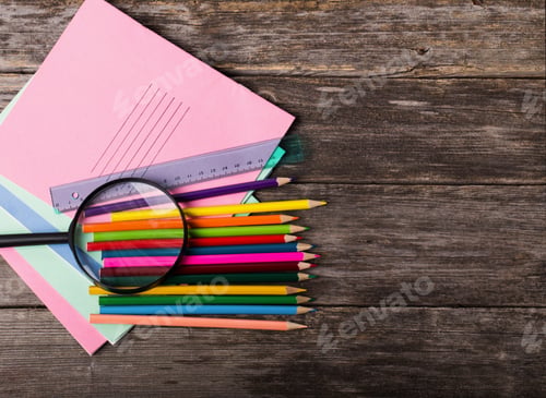 Preview: Back To School Concept On Wooden Background