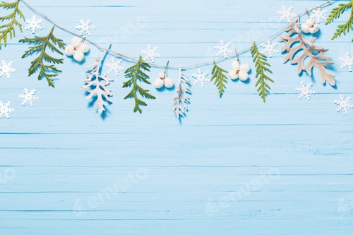 Preview: Beautiful Blue Christmas Background