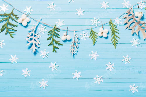 Preview: Beautiful Blue Christmas Background