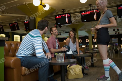 Preview: Friends Hanging Out At Bowling Alley