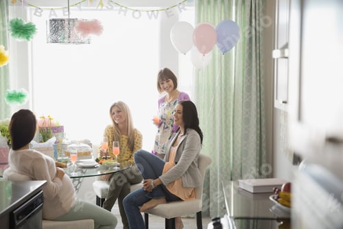Preview: Women Talking At Baby Shower