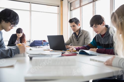 Preview: High School Students Studying In Classroom