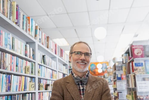 Preview: Portrait Of Confident Bookstore Owner
