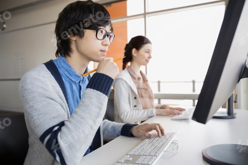 Preview: High School Students In Computer Lab