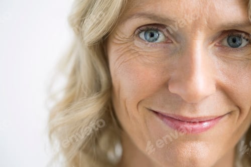 Preview: Close Up Portrait Of Smiling Blonde Woman