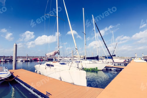 Preview: Sailboat Moored In The Harbor