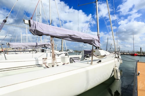 Preview: Sailboat Moored In The Harbor