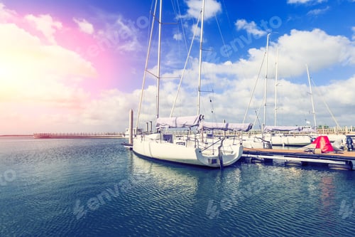 Preview: Sailboat Moored In The Harbor