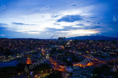 Preview: Santiago De Cuba Skyline At Night