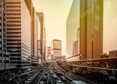 Preview: Hong Kong City View With Sunlight