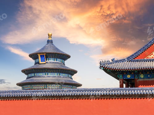 Preview: The Beauty Of The Ancient Temple,Temple Of Heaven In Beijing,China