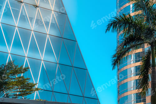 Preview: Modern Office Building Close Up In Hong Kong
