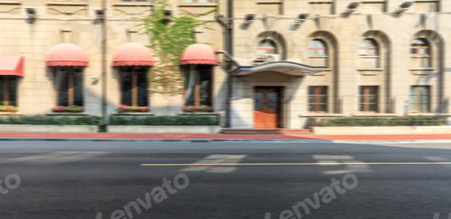 Preview: Motion Blurred European Architecture And Urban Roads In Shanghai