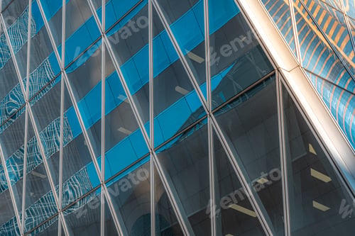 Preview: Modern Office Building Close Up In Hong Kong