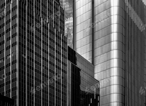 Preview: Commercial Building In Hong Kong With B&W Color