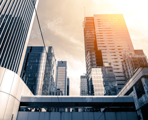 Preview: Modern Office Building Detail, Glass Surface
