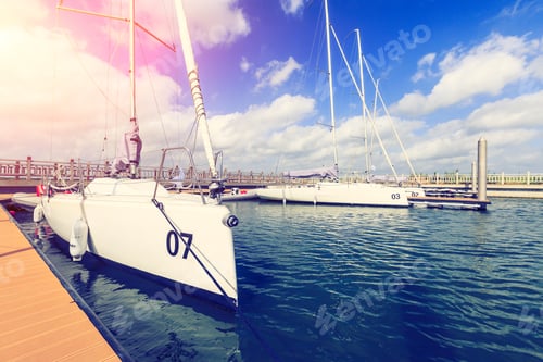Preview: Sailboat Moored In The Harbor