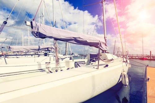 Preview: Sailboat Moored In The Harbor