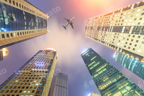Preview: Business District With Modern Skyscrapers In Shanghai
