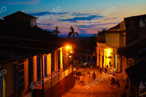 Preview: Sunset Over Trinidad Rooftops In Cuba