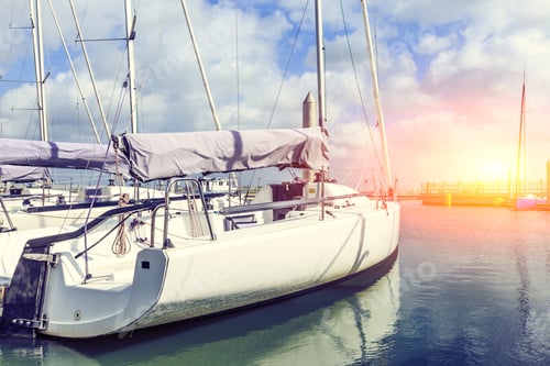 Preview: Sailboat Moored In The Harbor