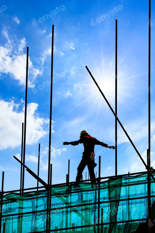 Preview: Construction Site Against Blue Sky.