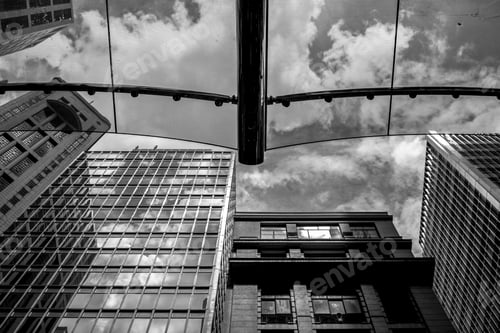 Preview: Commercial Building In Hong Kong With B&W Color