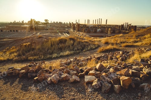 Preview: Sunset Over Persepolis Iran Unesco Site-