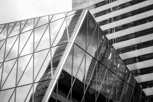 Preview: Commercial Building In Hong Kong With B&W Color