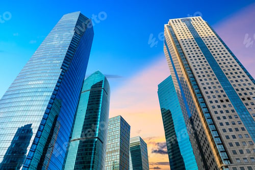 Preview: Low Angle View Of Skyscrapers In Shanghai,China