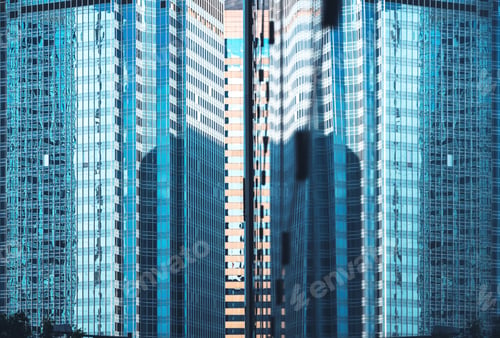 Vista previa: Modern Office Building Close Up In Hong Kong