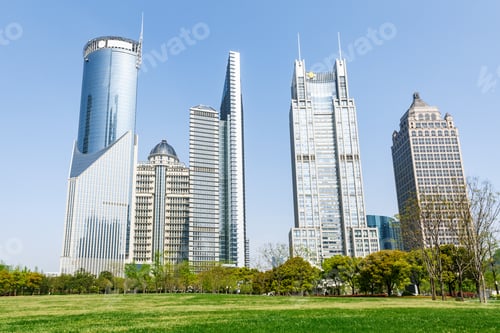 Preview: Greenbelt Park In Lujiazui Financial Center, Shanghai, China