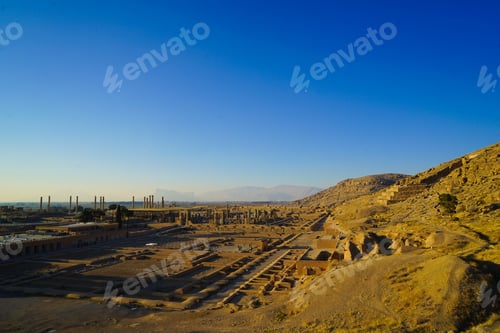 Preview: Sunset Over Persepolis Iran Unesco Site-