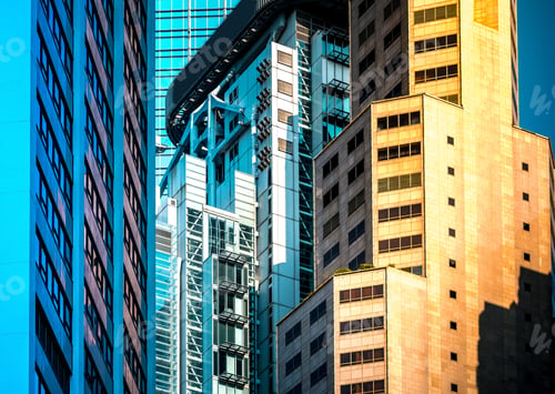 Preview: Modern Office Buildings In Commercial Area, Hong Kong