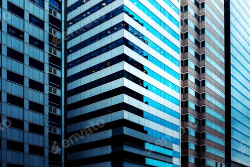 Preview: Modern Office Building Detail, Glass Surface