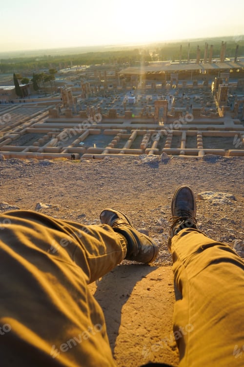 Preview: Sunset Over Persepolis Iran Unesco Site-