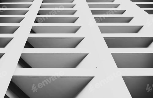 Preview: Modern Architecture, Image On Black And White