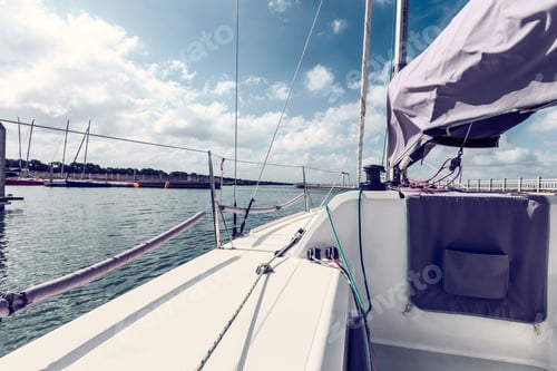 Preview: Sailboat Is Ready To Sail Out Of The Harbor