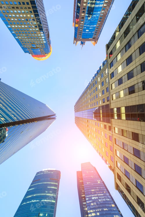 Preview: Business District With Modern Skyscrapers In Shanghai