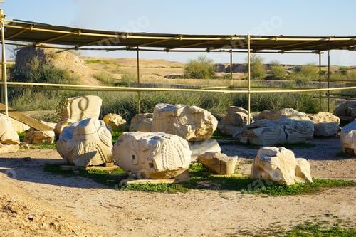 Preview: The Ancient Ruins Of Susa Next To The Modern Iranian Town Of Shush