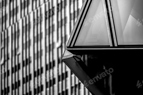 Preview: Business Building In Hong Kong With B&W Color