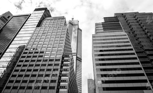 Preview: Commercial Building In Hong Kong With B&W Color