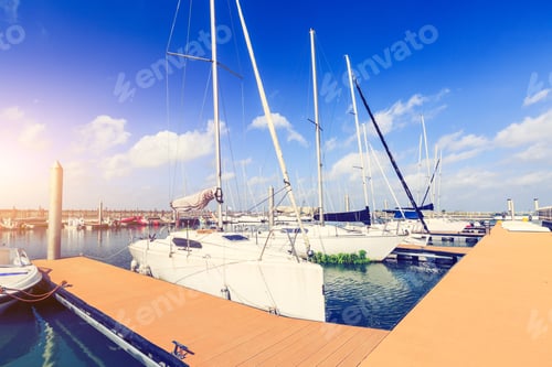 Preview: Sailboat Moored In The Harbor