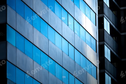 Preview: Modern Office Building Detail, Glass Surface